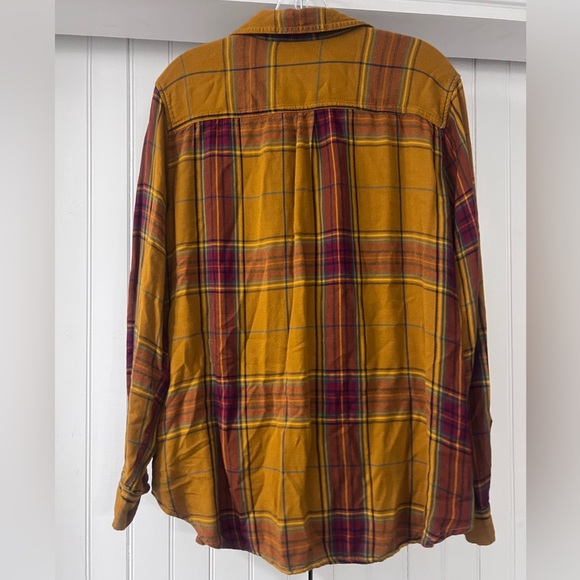 Lightweight button up plaid shirt. - Picture 2 of 3